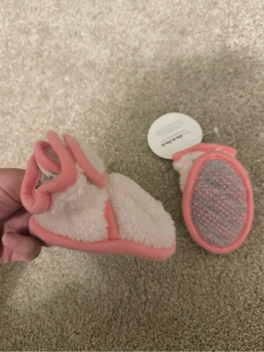 Warm Baby Girl Booties | 3M